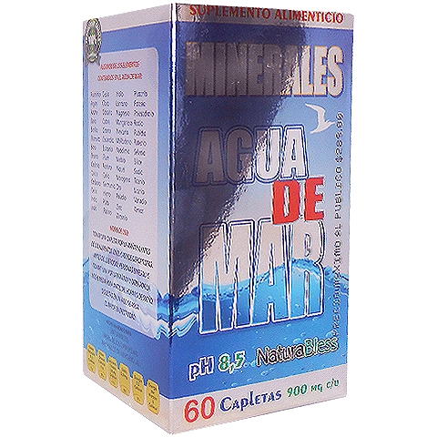 MINERALES AGUA DE MAR 60 CAPS , Foto 1 Trébol Naturismo