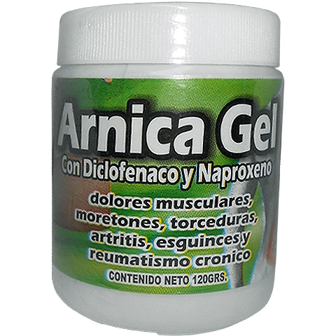 Árnica Gel con Diclofenaco y Naproxeno 120g Natural Cosmetics, Foto 1 Trébol Naturismo