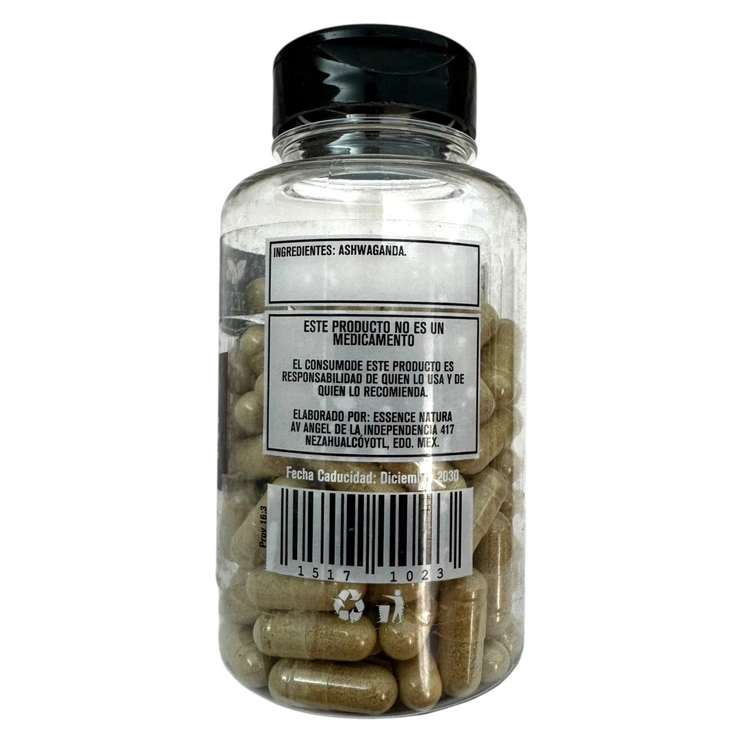 Ashwa Essence 500mg 120 caps. ESS-001, Foto 2 Trébol Naturismo