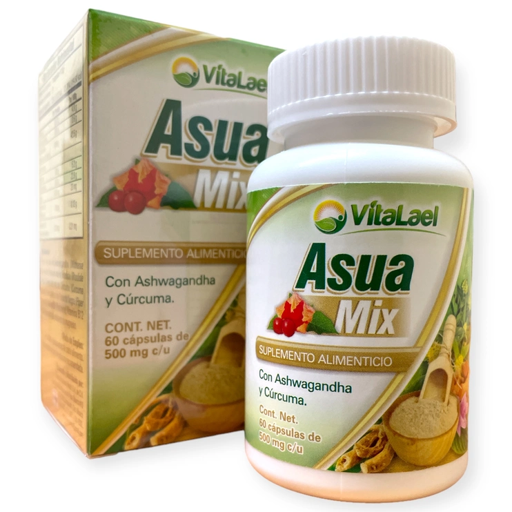 Asua Mix 60 cápsulas de 500mg, Foto 1 Trébol Naturismo