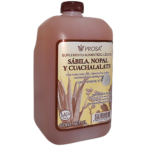 Bebida de sábila nopal y cuachalalate 1l, Foto 1 Trébol Naturismo