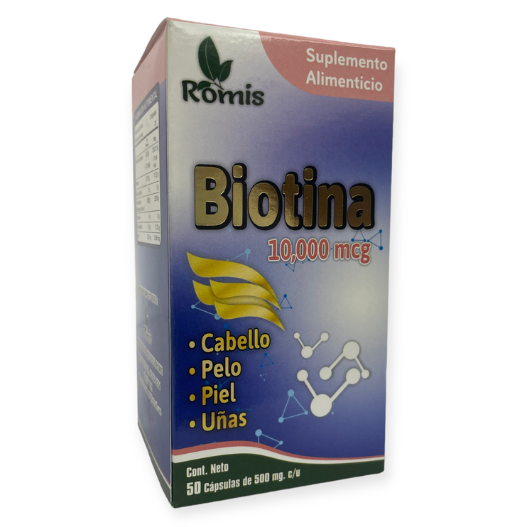Biotina 50 cápsulas - Romis Biotina 50 cápsulas - Romis, Foto 1 Trébol Naturismo