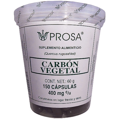 Carbón vegetal 150 cápsulas, Foto 1 Trébol Naturismo