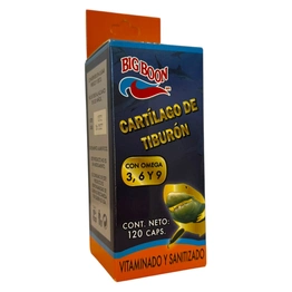 Cartilago de tiburón - Omega 3, 6, 9 120 caps. Cartilago de tiburón - Omega 3, 6, 9 120 caps., Foto 1 Trébol Naturismo