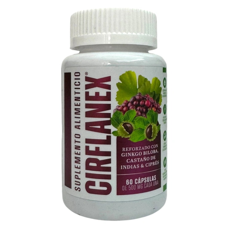 Cirflanex 60 cápsulas 500mg , Foto 1 Trébol Naturismo