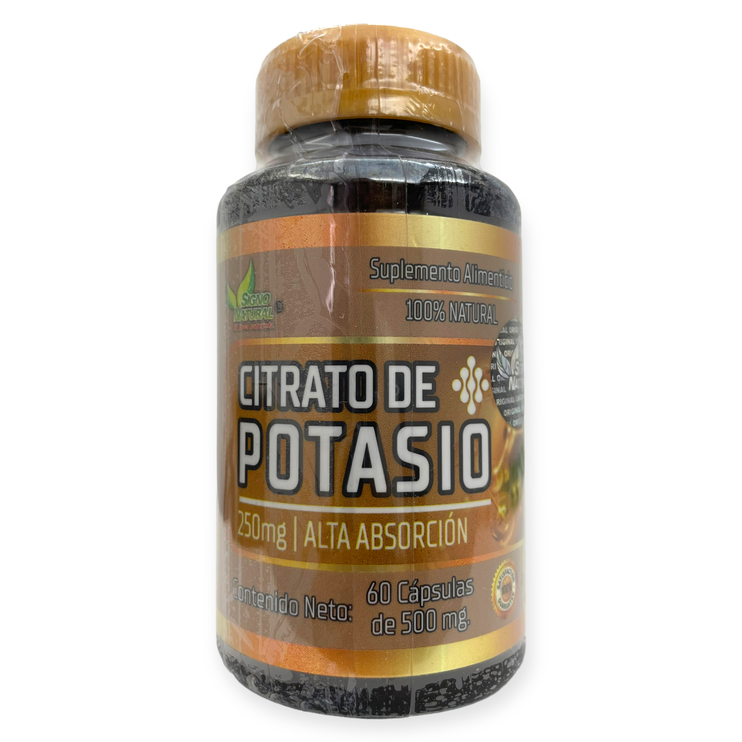 Citrato de potasio 60 cápsulas Citrato de potasio 60 cápsulas, Foto 1 Trébol Naturismo