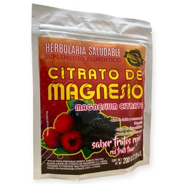 Citrato de magnesio sabor frutos rojos 200g Citrato de magnesio sabor frutos rojos 200g, Foto 1 Trébol Naturismo