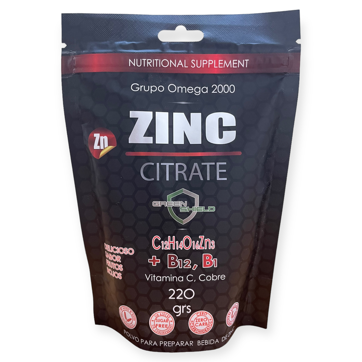 Citrato zinc sabor frutos rojos 220g, Foto 1 Trébol Naturismo