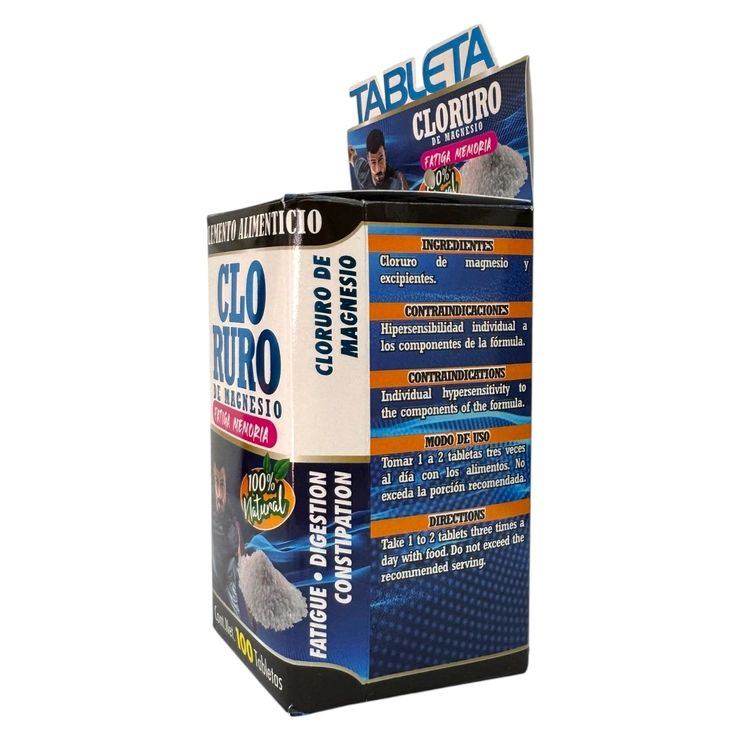 Cloruro de Magnesio 100 tabletas TNL-005, Foto 3 Trébol Naturismo