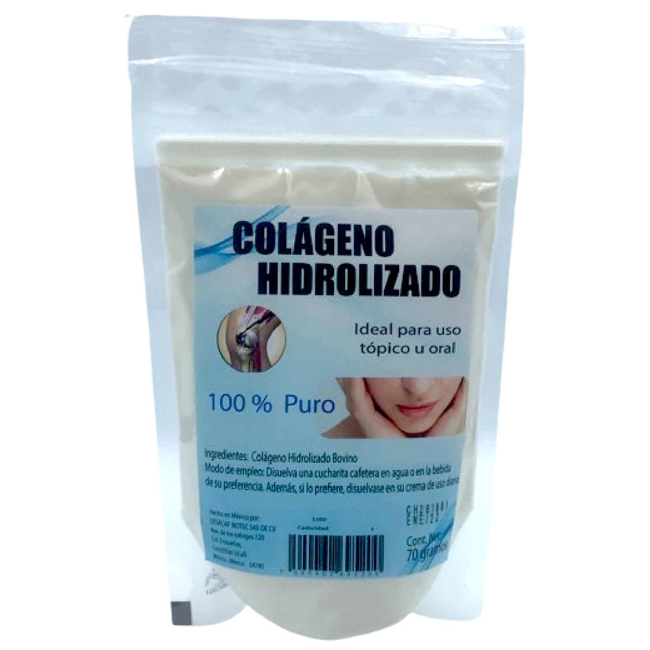 Colágeno Hidrolizado 100% puro 70g , Foto 1 Trébol Naturismo