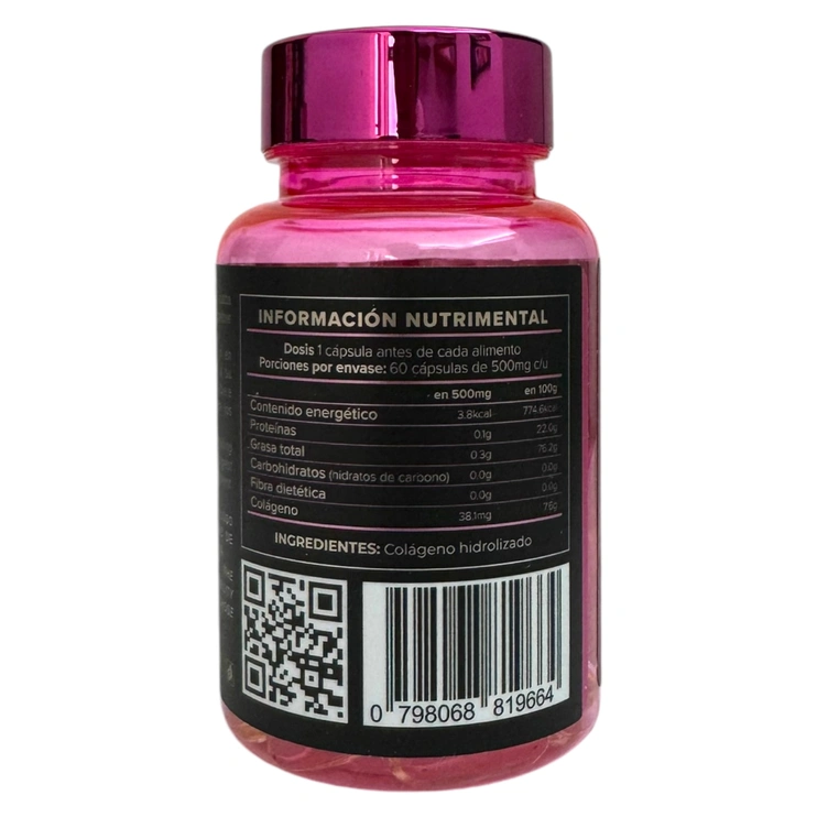 Colágeno hidrolizado 60 cápsulas 500mg NAE-010, Foto 3 Trébol Naturismo