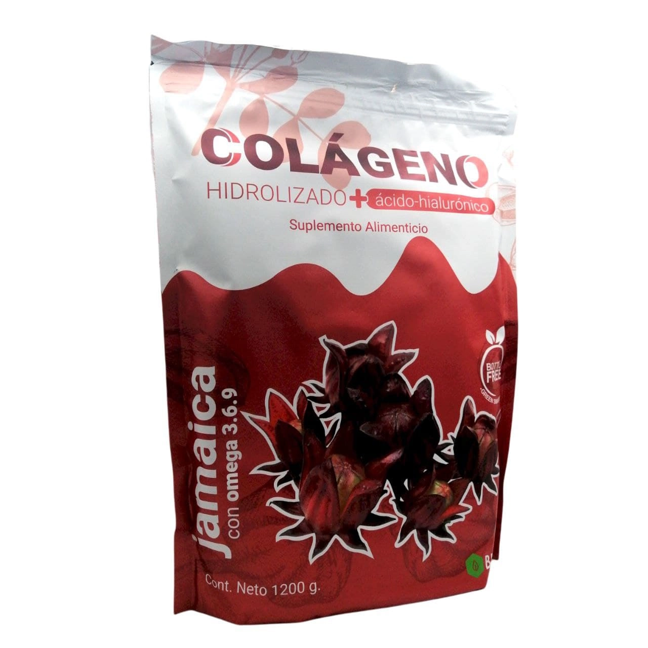 Colageno Hidrolizado con Ácido Hialurónico sabor Jamaica 1.2 kg, Foto 1 Trébol Naturismo