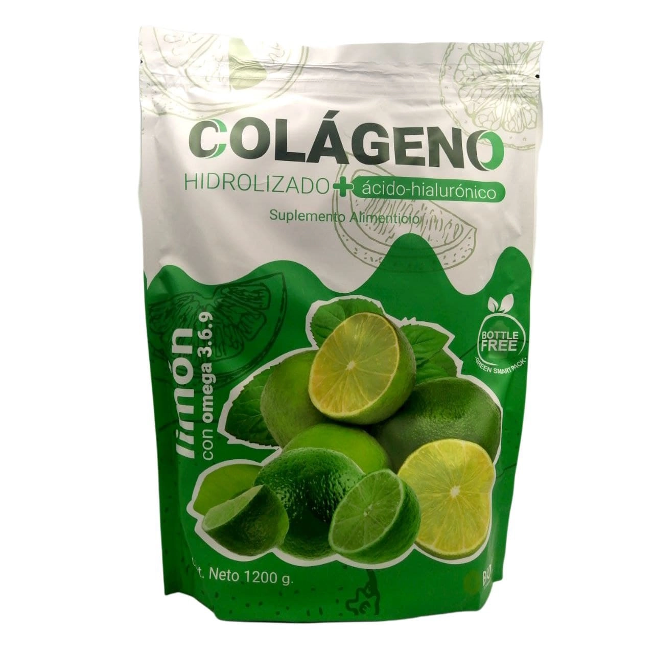 Colageno Hidrolizado con Ácido Hialurónico sabor Limon 1.2 kg, Foto 1 Trébol Naturismo