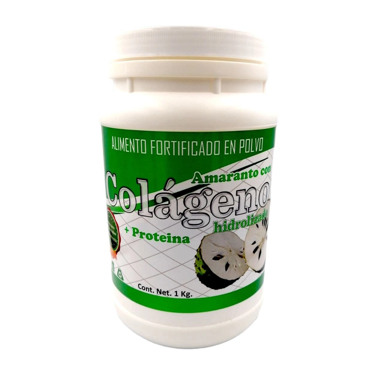 Colágeno hidrolizado con amaranto sabor Guanabana 1 kg Colágeno hidrolizado con amaranto sabor Guanabana 1 kg., Foto 1 Trébol Naturismo