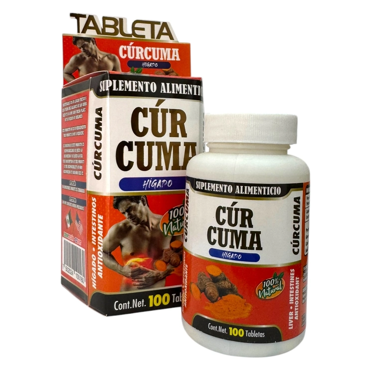Cúrcuma 100 tabletas, Foto 1 Trébol Naturismo