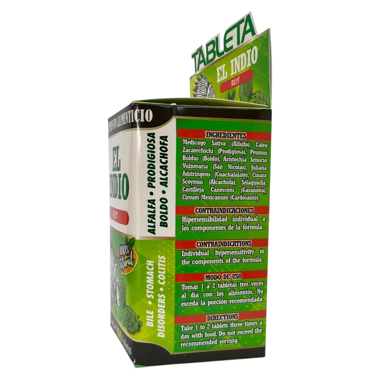 El Indio 100 tabletas TNL-009, Foto 3 Trébol Naturismo