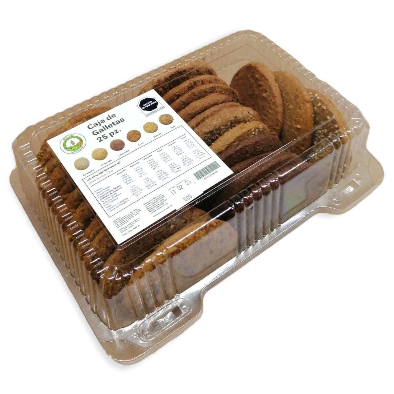 Galletas integrales caja con 25 piezas, Foto 1 Trébol Naturismo