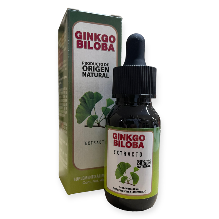 Ginkgo biloba extracto 40ml | Extracto líquido enriquecido con vitaminas para potenciar la memoria y circulación., Foto 1 Trébol Naturismo