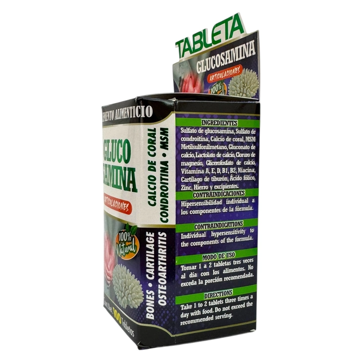 Glucosamina 100 tabletas TNL-011, Foto 3 Trébol Naturismo