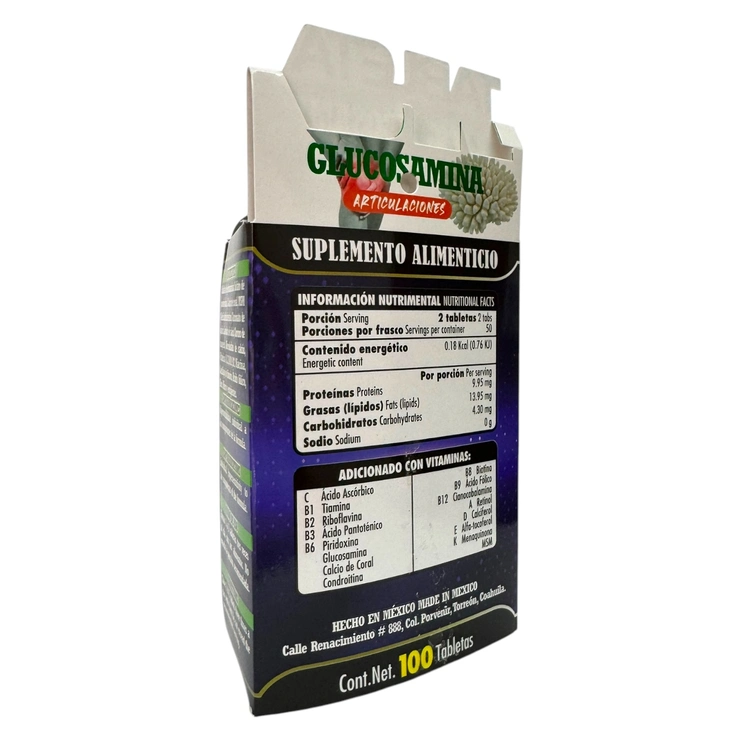 Glucosamina 100 tabletas TNL-011, Foto 4 Trébol Naturismo