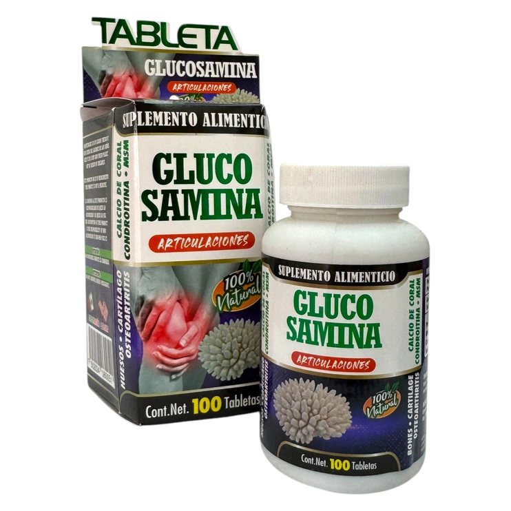Glucosamina 100 tabletas Glucosamina 100 tabletas, Foto 1 Trébol Naturismo