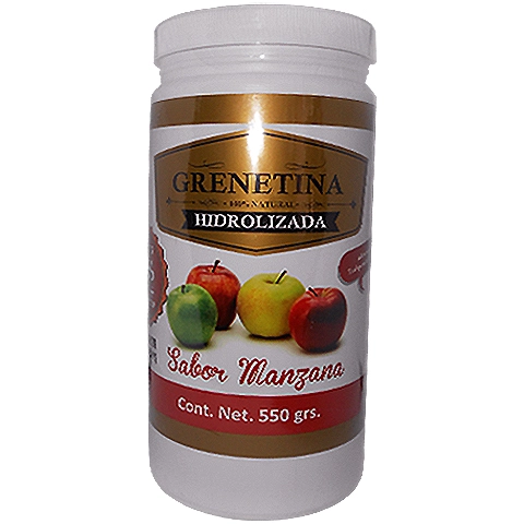 Grenetina hidrolizada sabor Manzana 550g, Foto 1 Trébol Naturismo