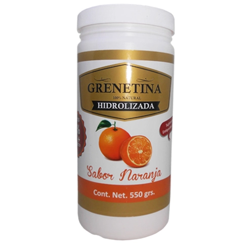 Grenetina hidrolizada sabor naranja 550g, Foto 1 Trébol Naturismo