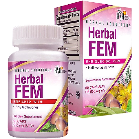 Herbal fem 60 cápsulas, Foto 1 Trébol Naturismo