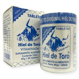 Hiel de toro vitaminada b12 tabletas 60 tabletas, Foto 1 Trébol Naturismo