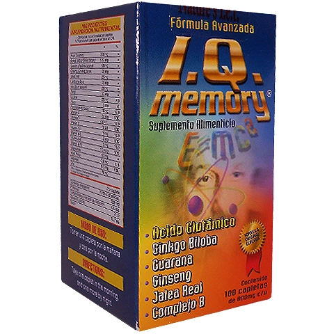 I Q Memory 100 capletas, Foto 1 Trébol Naturismo