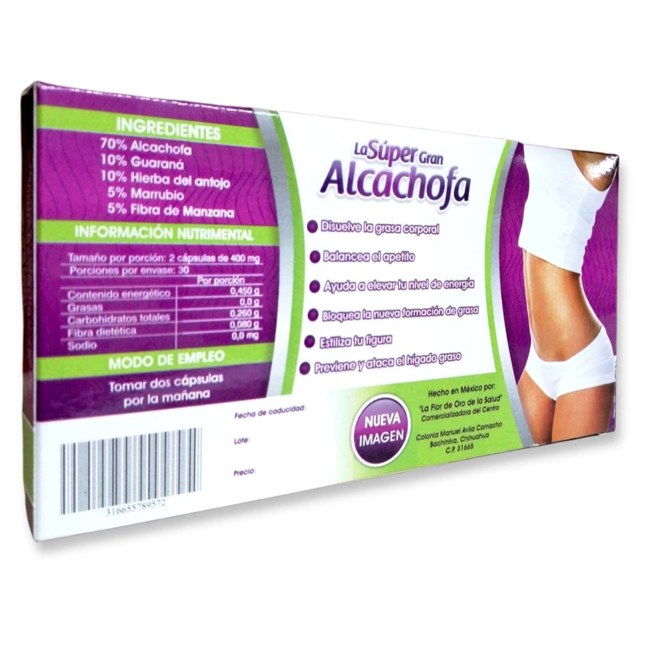 La súper gran alcachofa 60 cápsulas NPV-032, Foto 2 Trébol Naturismo