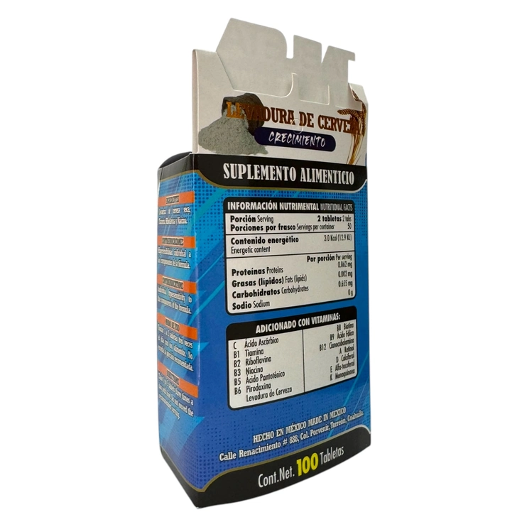 Levadura de Cerveza 100 tabletas TNL-013, Foto 4 Trébol Naturismo