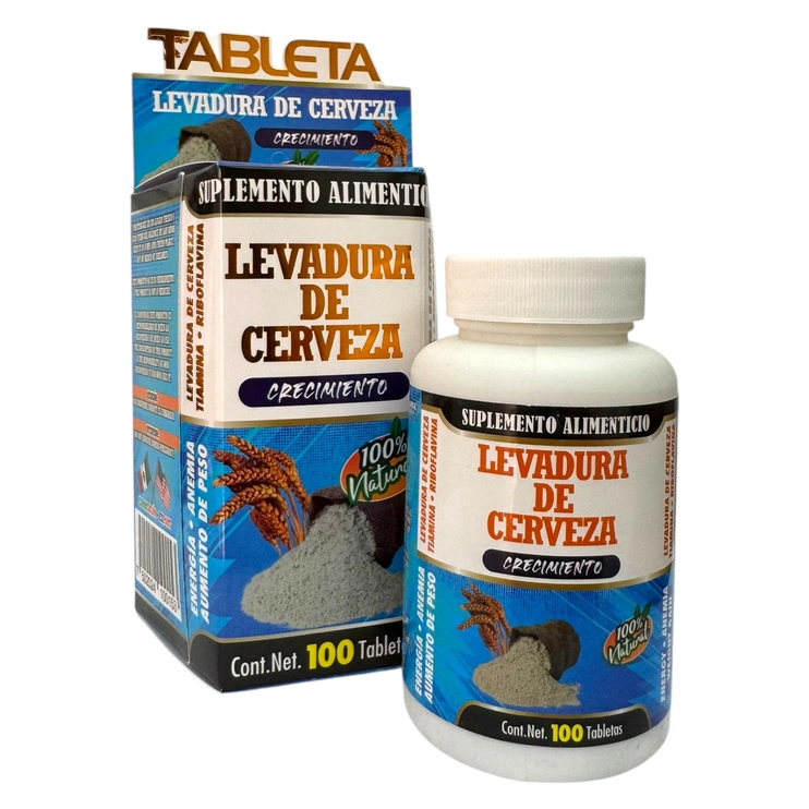 Levadura de Cerveza 100 tabletas Levadura de Cerveza 100 tabletas, Foto 1 Trébol Naturismo