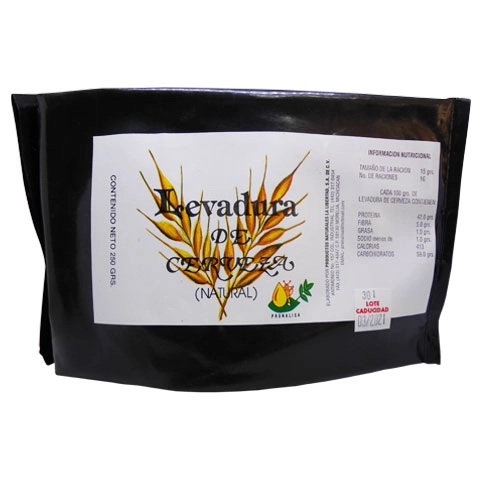 Levadura de cerveza en polvo 250g Levadura de cerveza en polvo 250g, Foto 1 Trébol Naturismo