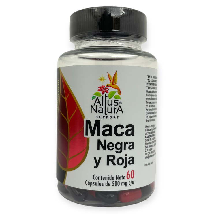 Maca negra y roja 60 cápsulas, Foto 1 Trébol Naturismo