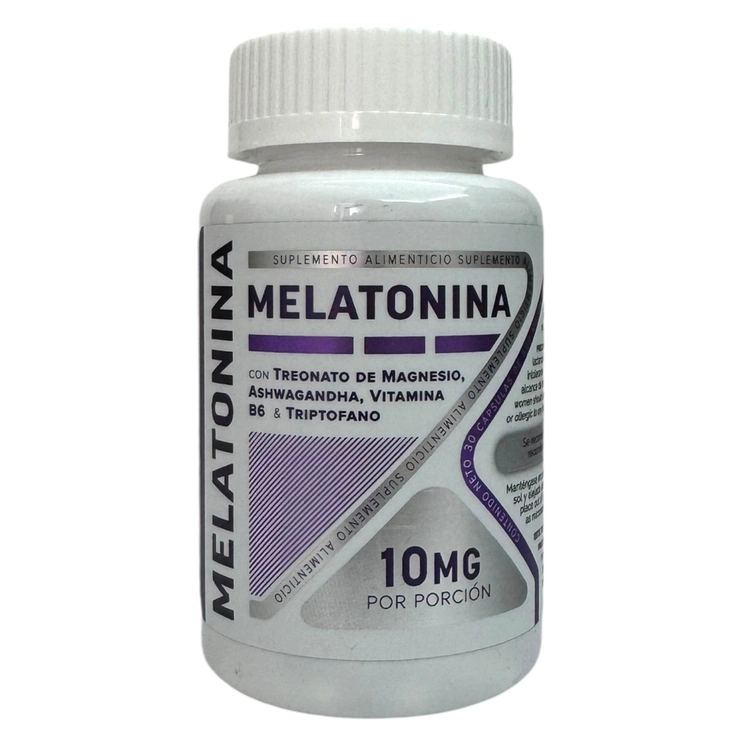 Melatonina 30 capsulas 10mg por porción, Foto 1 Trébol Naturismo