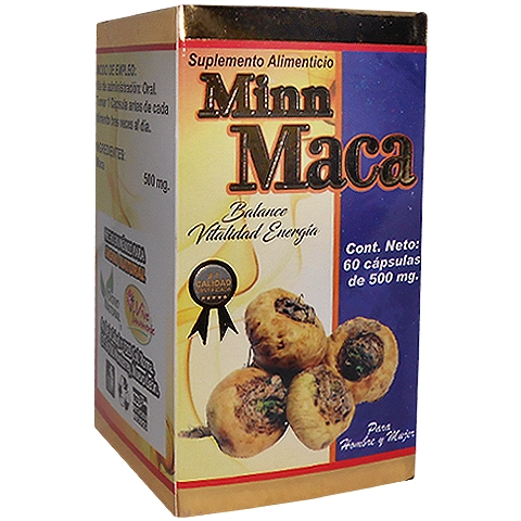 Minn maca 60 cápsulas, Foto 1 Trébol Naturismo