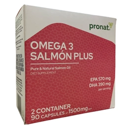 Omega 3 salmón plus dúo pack 90 cápsulas, Foto 1 Trébol Naturismo