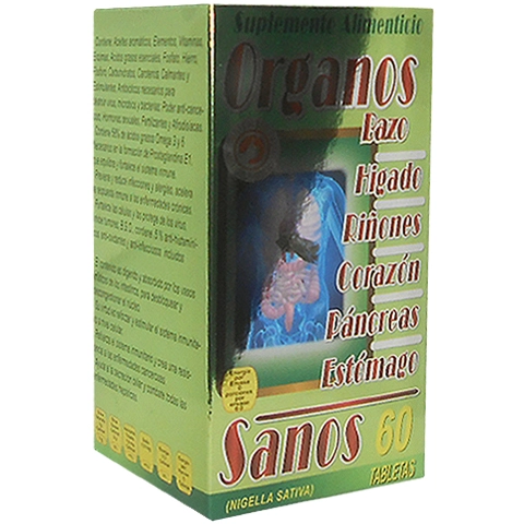 Órganos Sanos 60 Tabletas, Foto 1 Trébol Naturismo