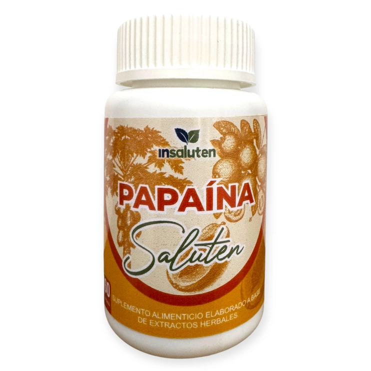 Papaina saluten 60 cápsulas Papaina saluten 60 cápsulas, Foto 1 Trébol Naturismo