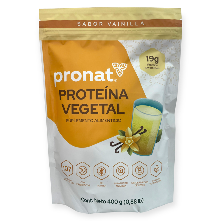 Proteína vegetal sabor vainilla con prebióticos 400g, Foto 1 Trébol Naturismo