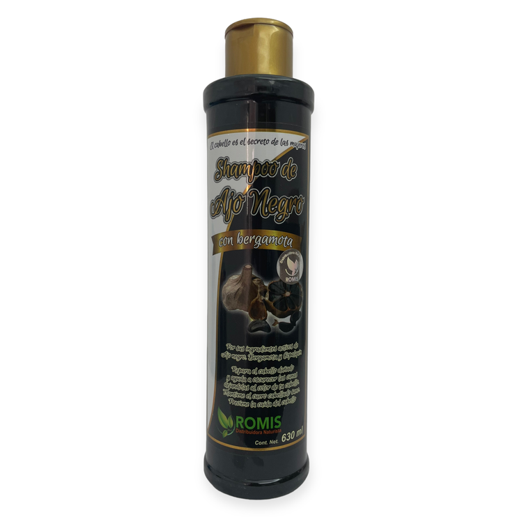 Shampoo de ajo negro con bergamota 630ml, Foto 1 Trébol Naturismo