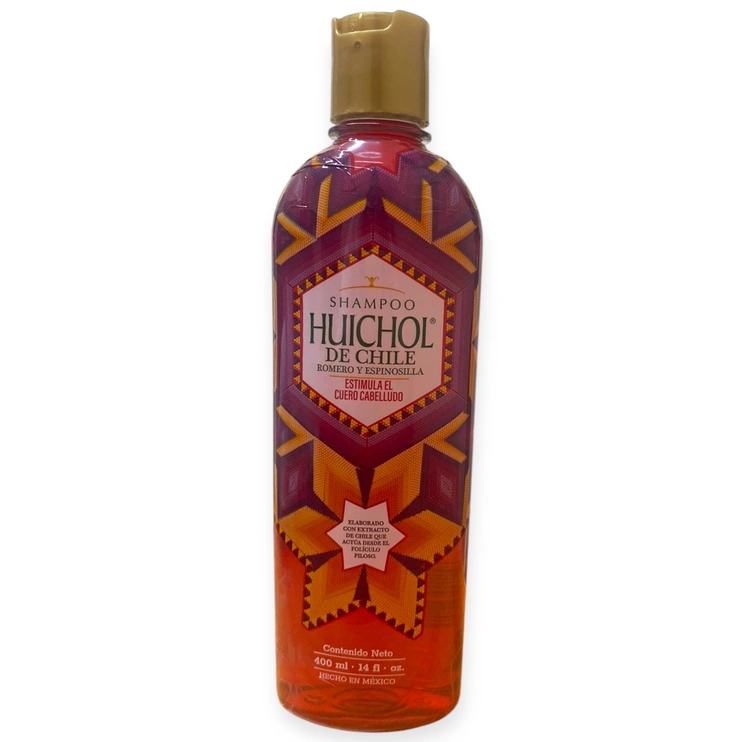 Shampoo huichol chile,romero y espinosilla 400 ml, Foto 1 Trébol Naturismo