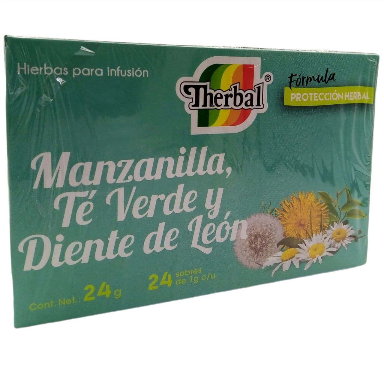 Té de Manzanilla, Té verde y Diente de León, Foto 1 Trébol Naturismo