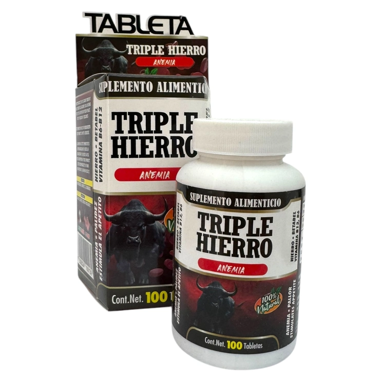 Triple Hierro 100 tabletas, Foto 1 Trébol Naturismo