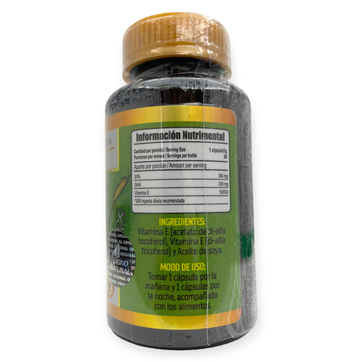 Vitamina E 1000 UI 60 cápsulas NAC-032, Foto 2 Trébol Naturismo