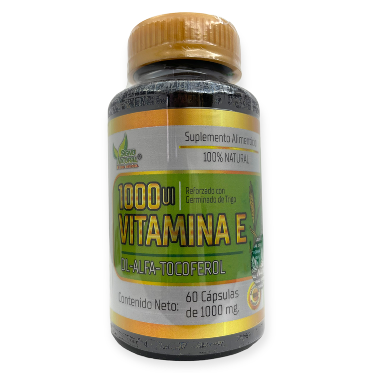 Vitamina E 1000 UI 60 cápsulas Vitamina E 1000 UI 60 cápsulas, Foto 1 Trébol Naturismo