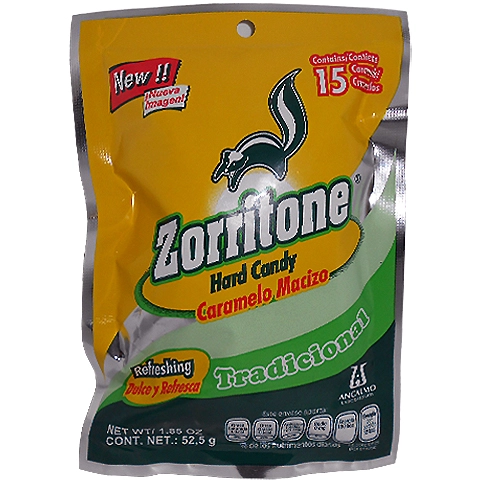 Zorritone caramelo bolsa 15 piezas, Foto 1 Trébol Naturismo